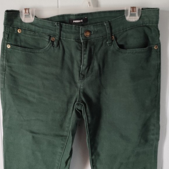 Premise Green Coloured Skinny Jeans - Picture 4 of 8